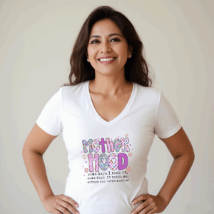 Playera de mothers day  Blanco,Negro – Tallas CH M G XG
