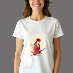 Playera Dama Kenshin Himura – Color Blanco – Tallas M y G