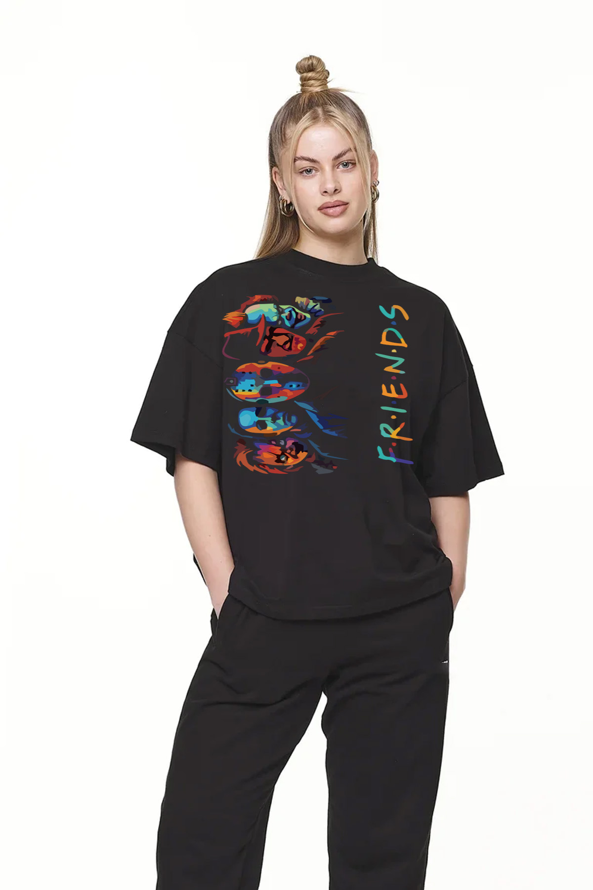 Playera Oversize Halloween Friends news