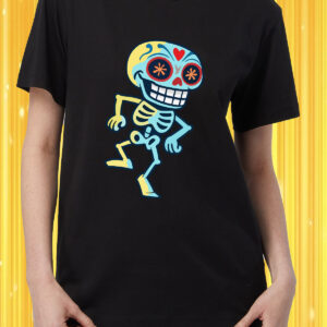 Playera Dama Cuello Redondo Dia de muertos jejeje