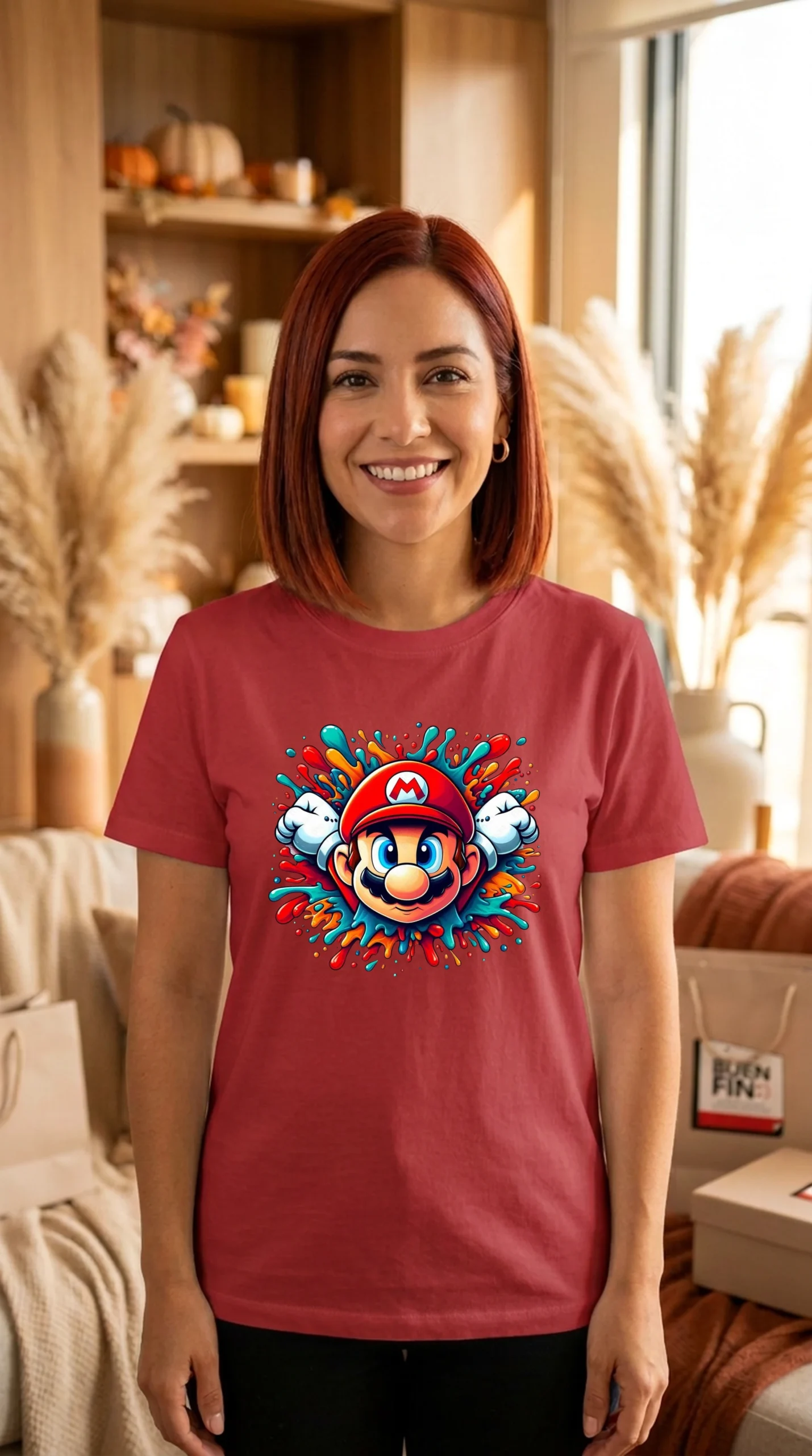 Playera Mujer Cuello Redondo Mario Colors - Imagen 6