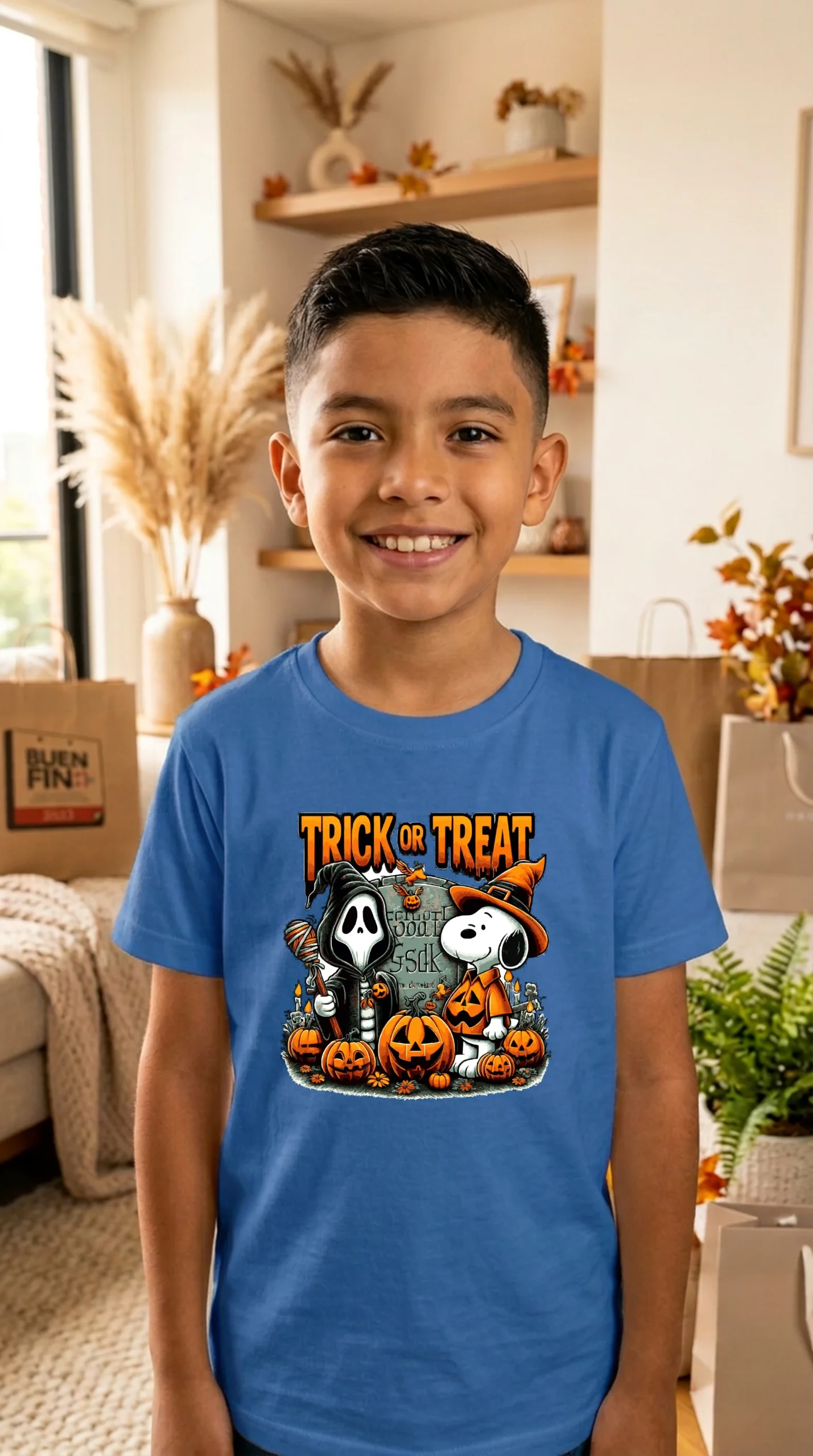 Playera Niño Cuello Redondo Snoopy Trick - Imagen 4
