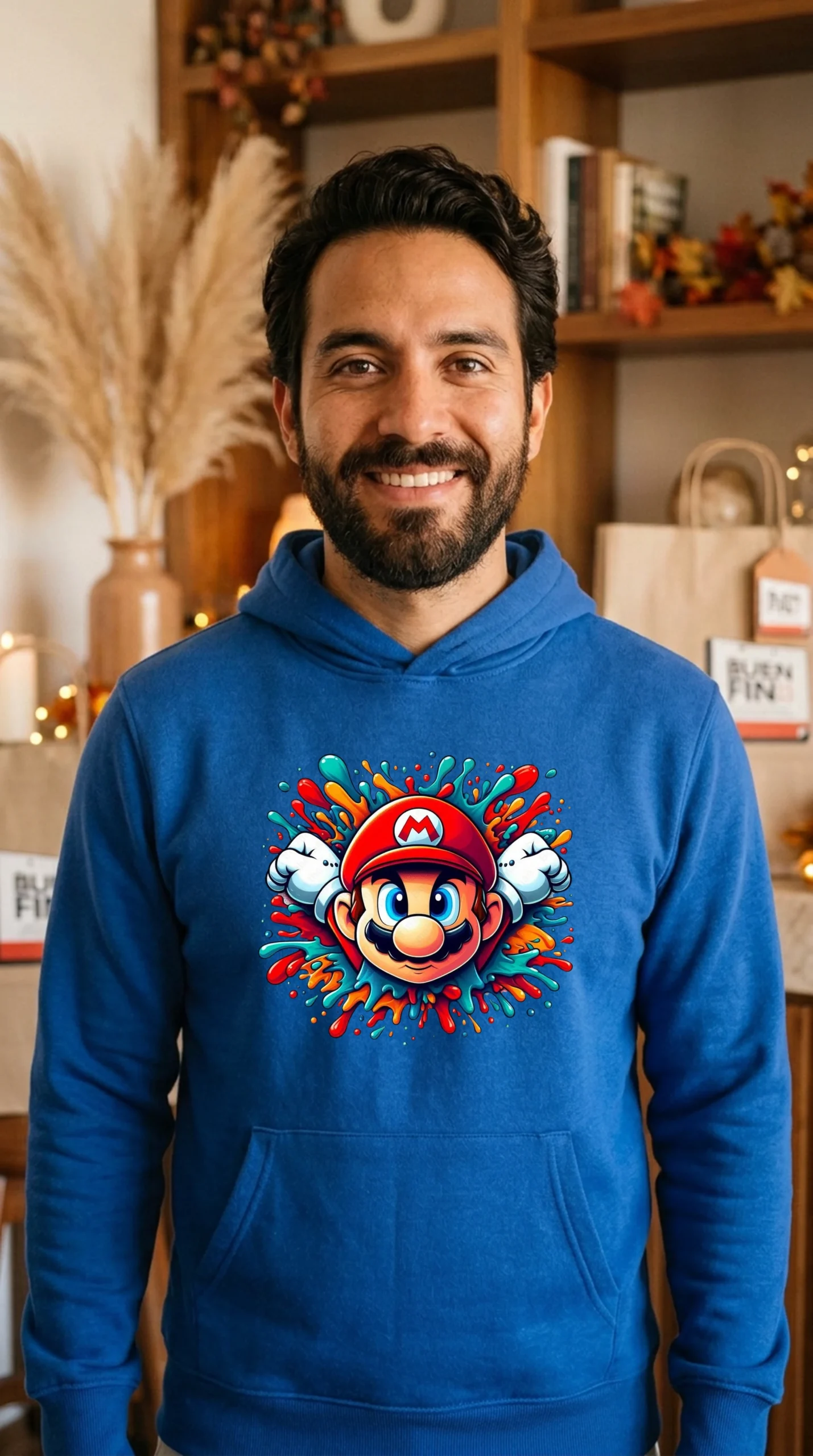 Sudadera Hombre Mario Colors - Imagen 7