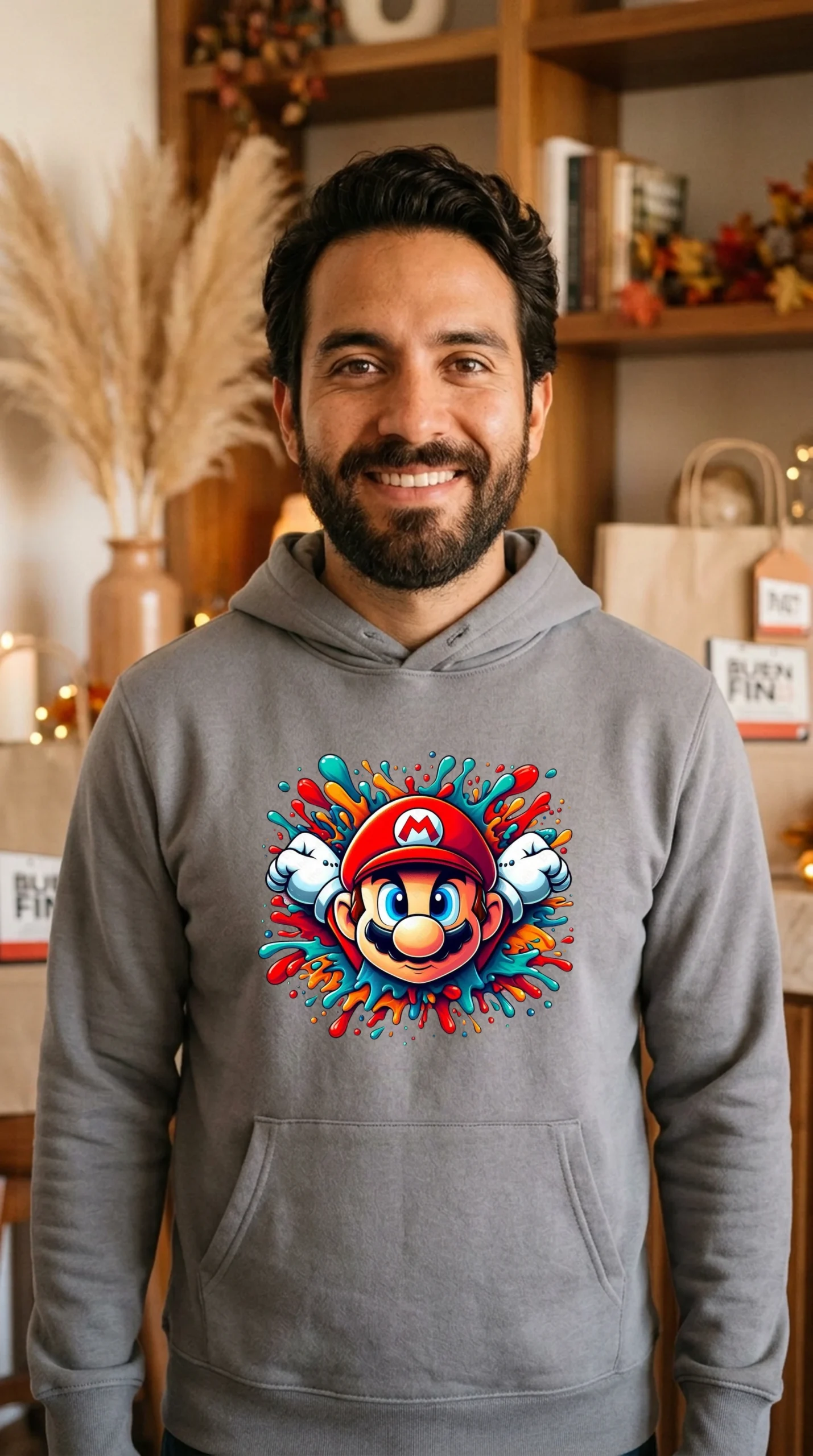 Sudadera Hombre Mario Colors - Imagen 2