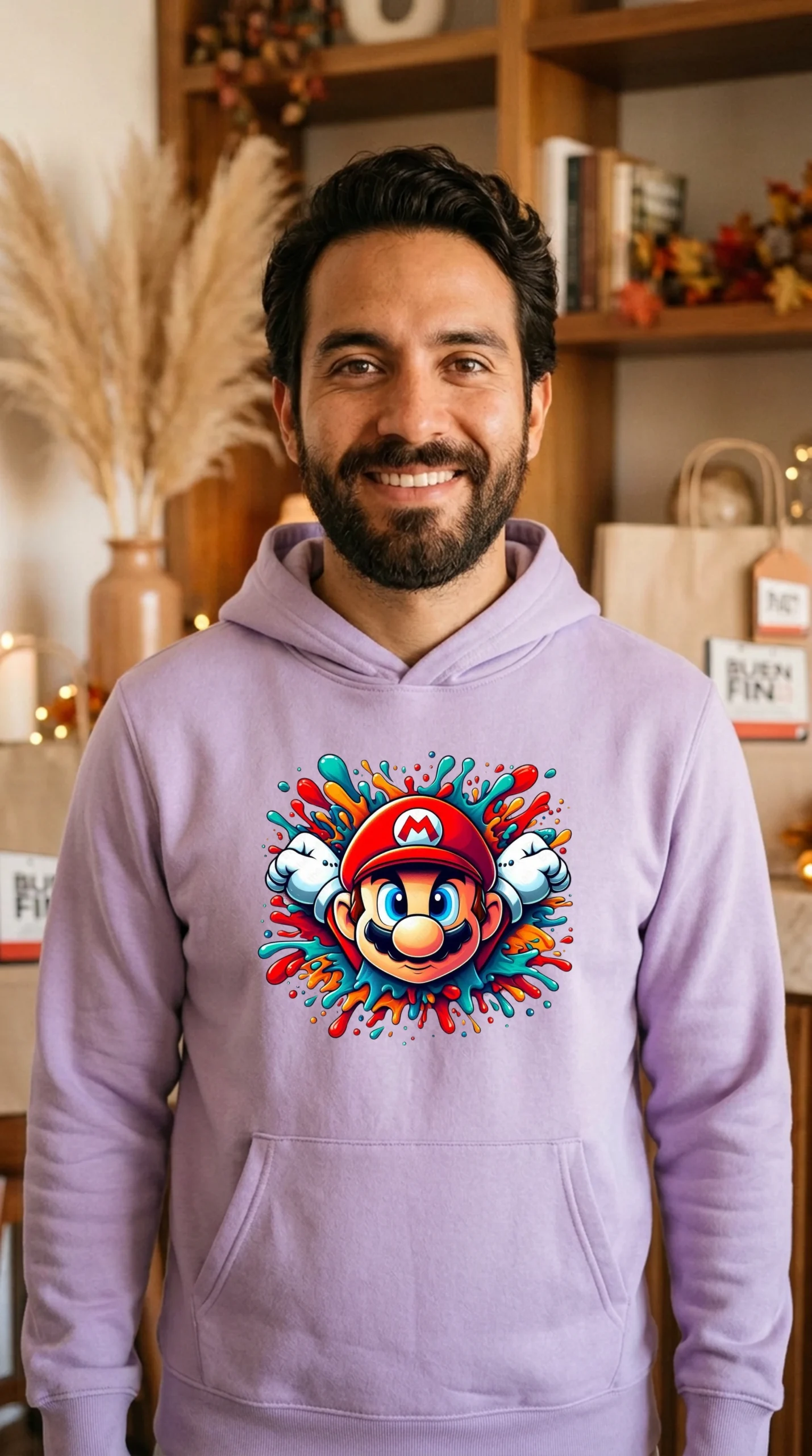 Sudadera Hombre Mario Colors - Imagen 5