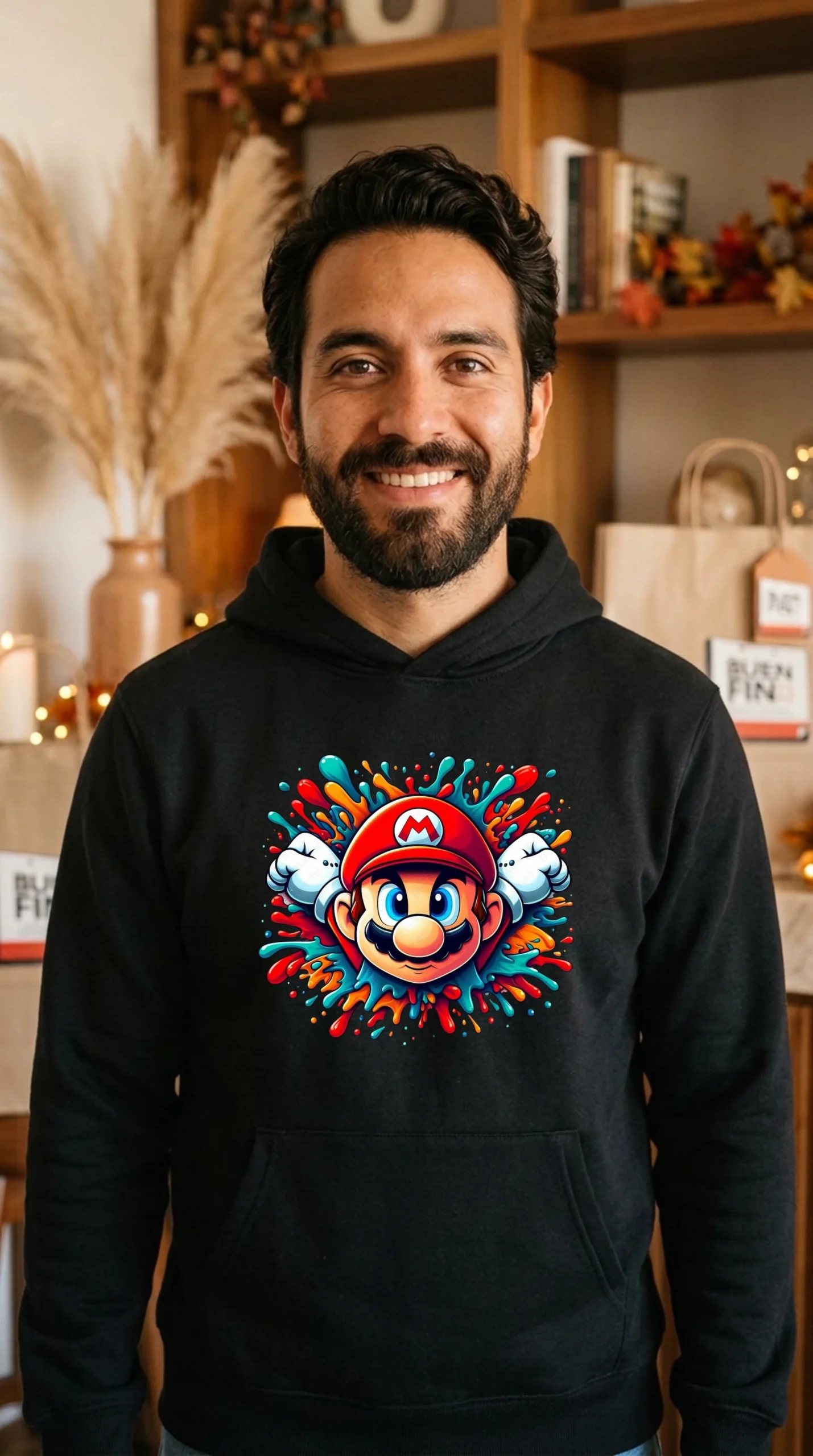 Sudadera Hombre Mario Colors
