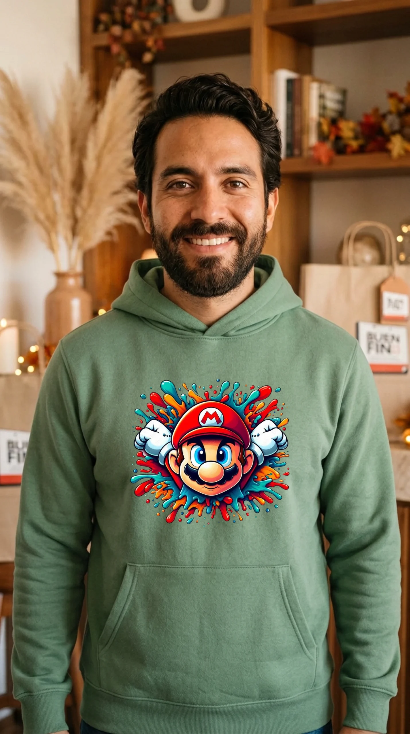 Sudadera Hombre Mario Colors - Imagen 4