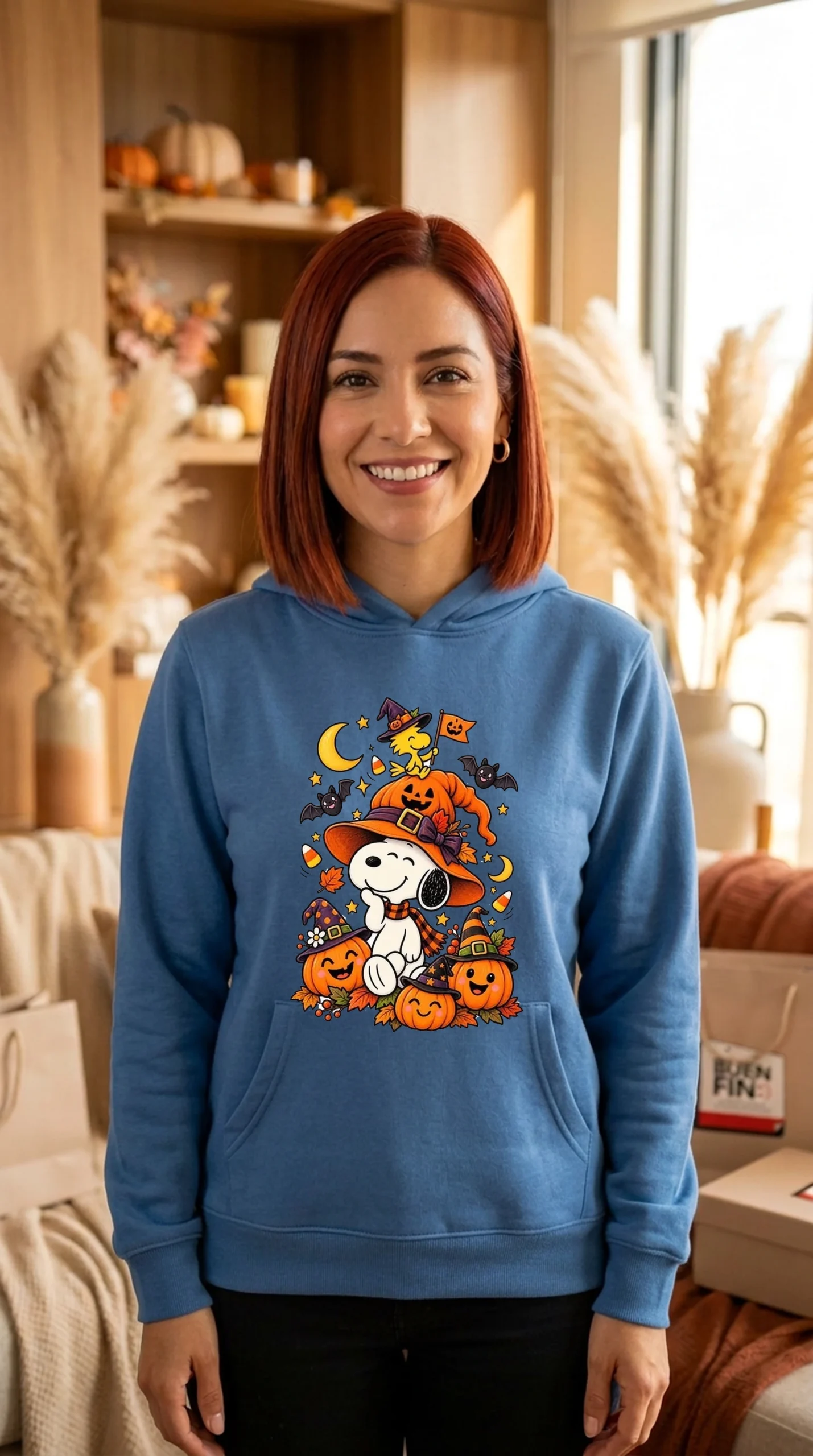 Sudadera Mujer Snoopy 31octubre - Imagen 4