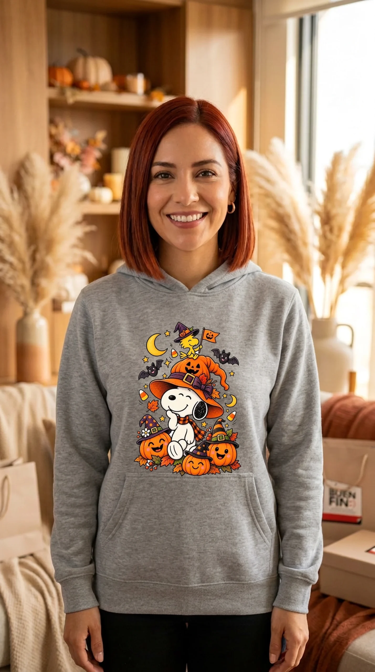 Sudadera Mujer Snoopy 31octubre - Imagen 2