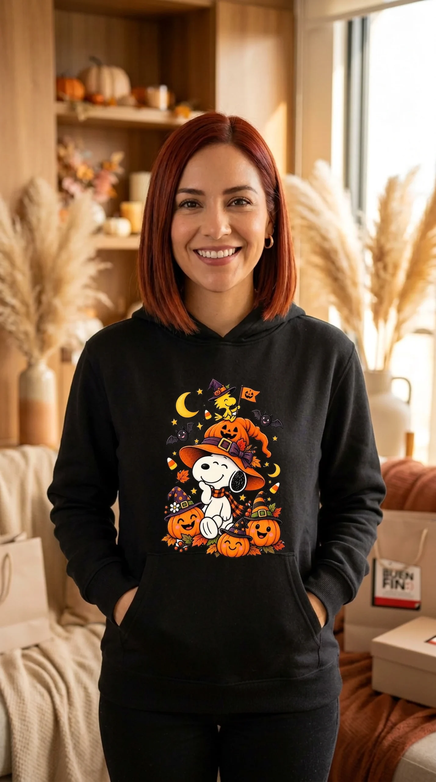 Sudadera Mujer Snoopy 31octubre - Imagen 3