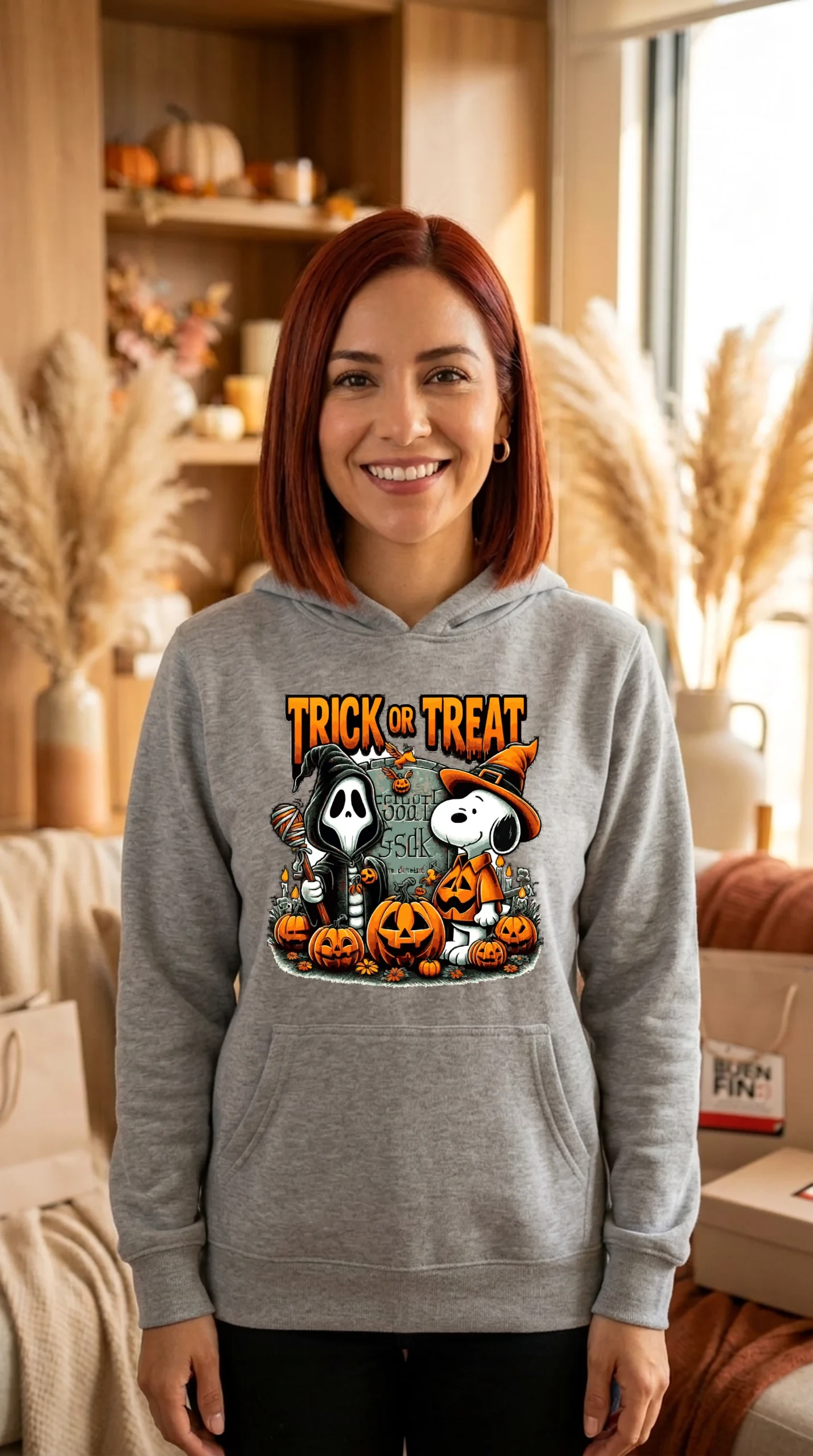 Sudadera Mujer Snoopy Trick