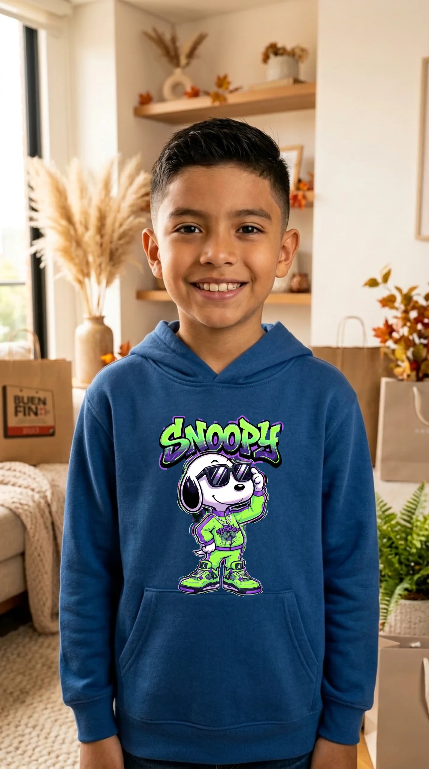 Sudadera Niño Snoopy Spider - Imagen 7