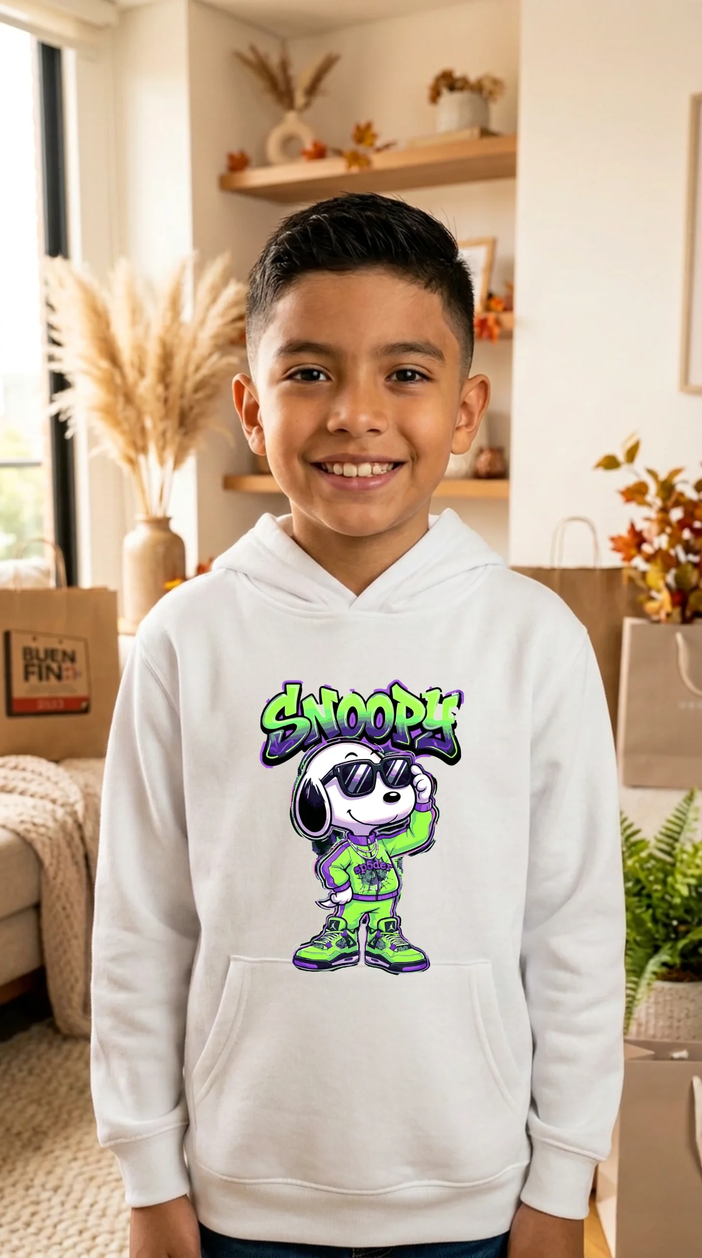 Sudadera Niño Snoopy Spider - Imagen 3
