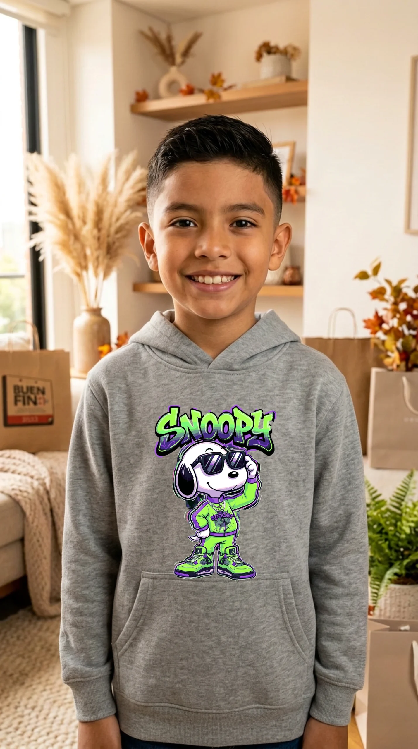 Sudadera Niño Snoopy Spider - Imagen 2