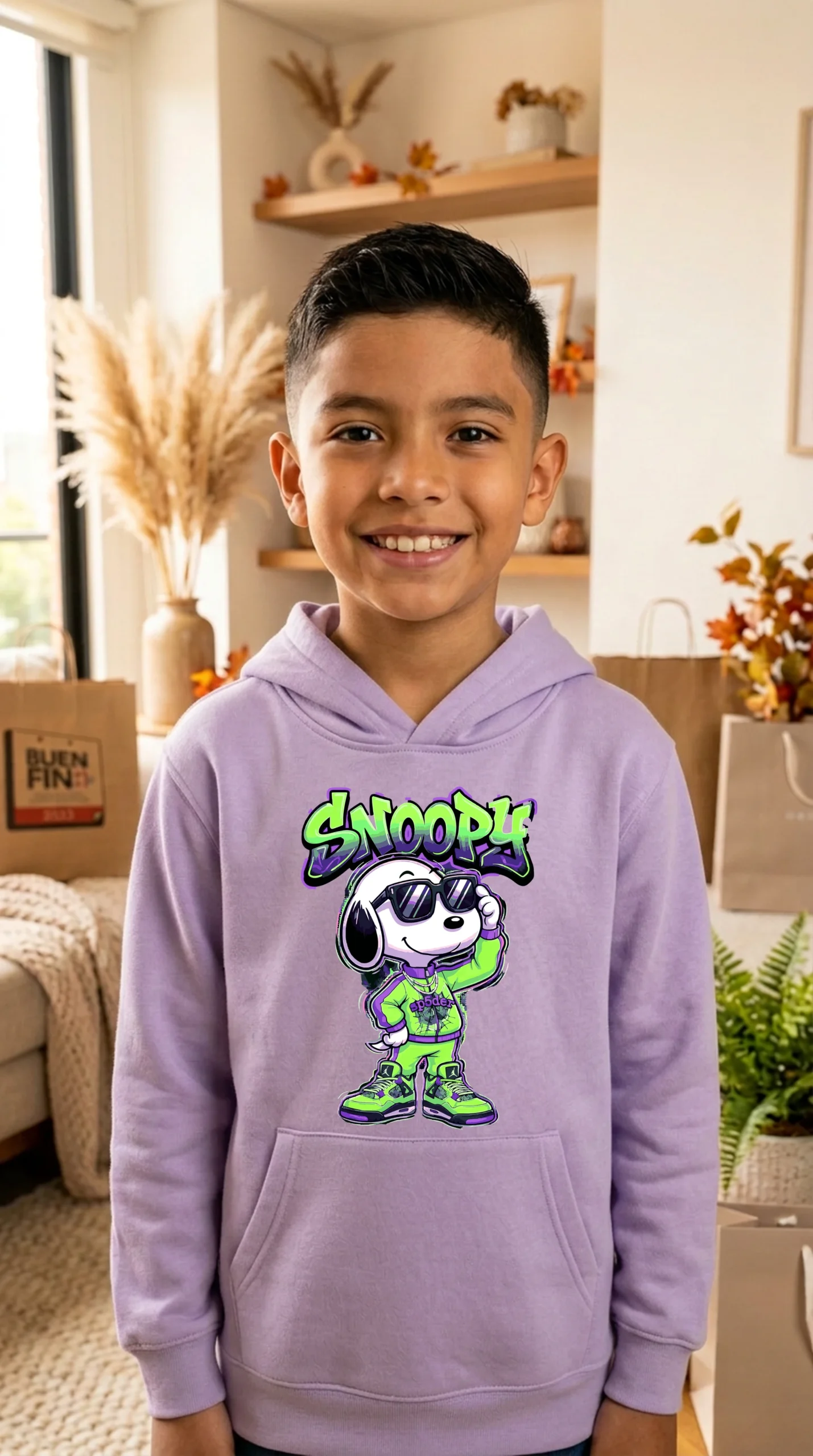 Sudadera Niño Snoopy Spider - Imagen 5