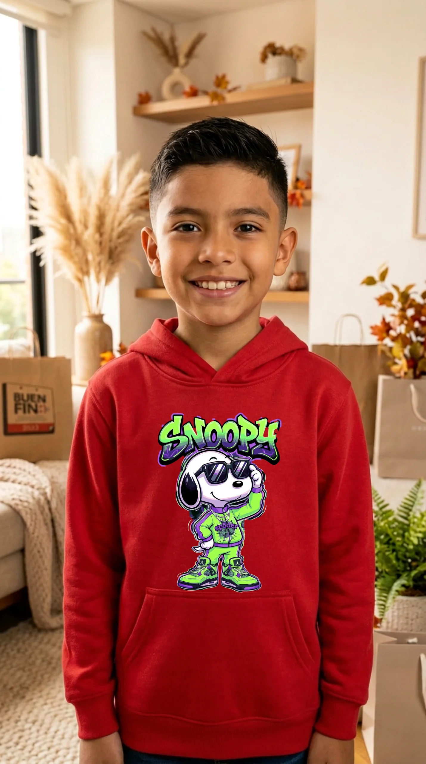 Sudadera Niño Snoopy Spider - Imagen 6